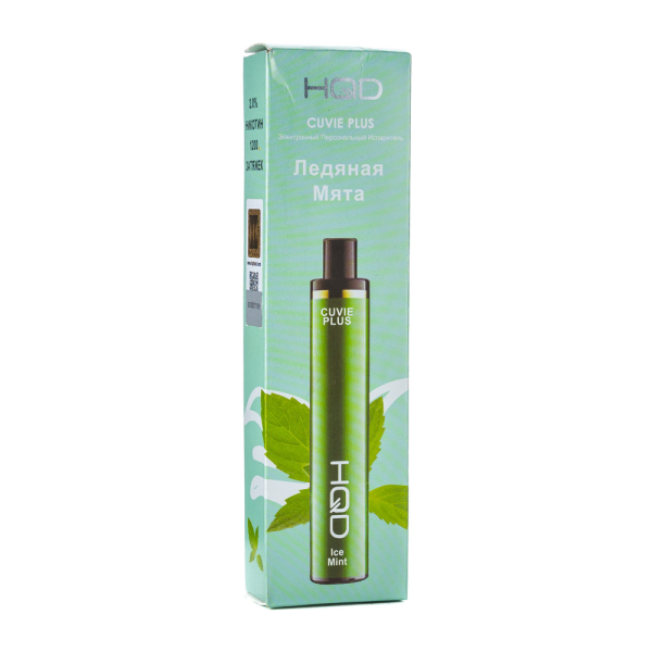 Одноразовая электронная сигарета HQD Cuvie Plus Ice Mint (Ледяная Мята) 1200 затяжек в Нижнем Новгороде