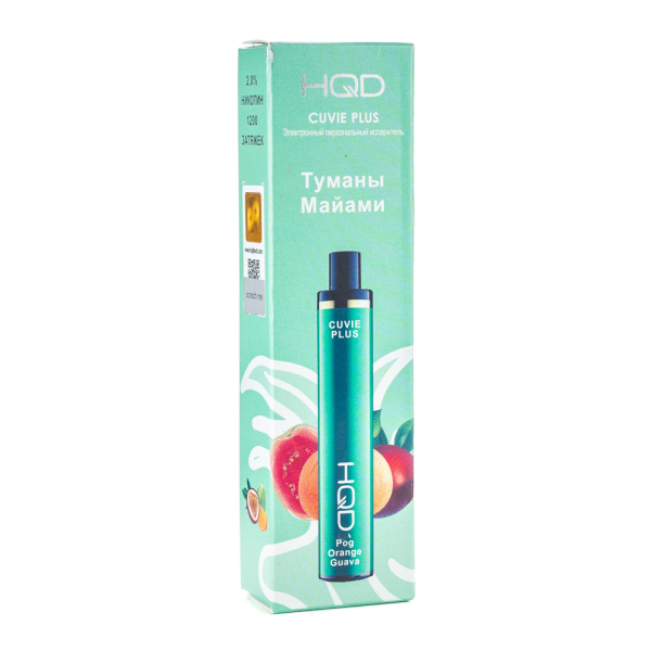 Одноразовая электронная сигарета HQD Cuvie Plus Orange Guava (Туман Майами) 1200 затяжек в Нижнем Новгороде