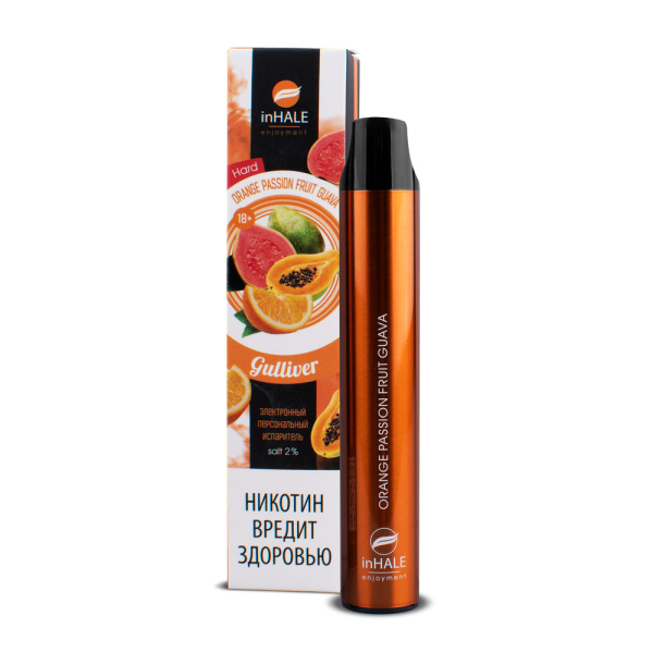 inHale Guliver Hard Orange Passion Fruit Guava (Апельсин Маракуйя Гуава) 1500 затяжек в Нижнем Новгороде