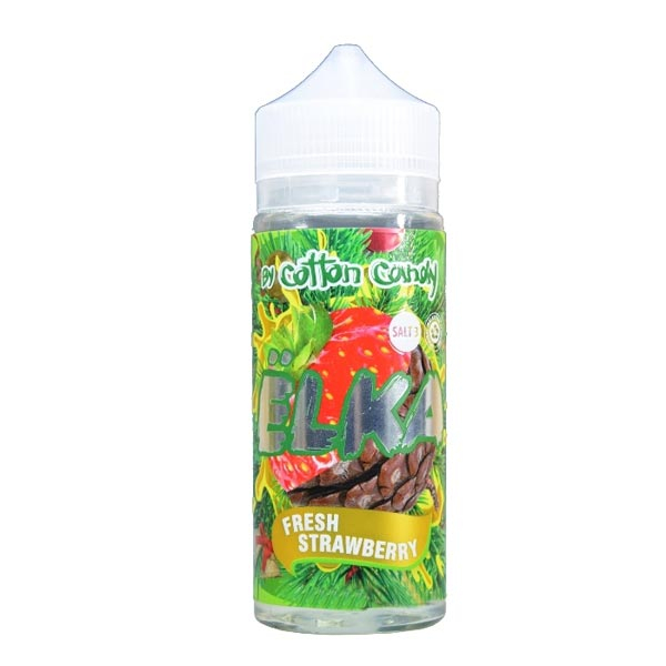 Жидкость Cotton Candy ЁLKA FRESH STRAWBERRY (Хвоя С Мятой И Клубникой) (120 мл, 0 мг/мл) в Нижнем Новгороде