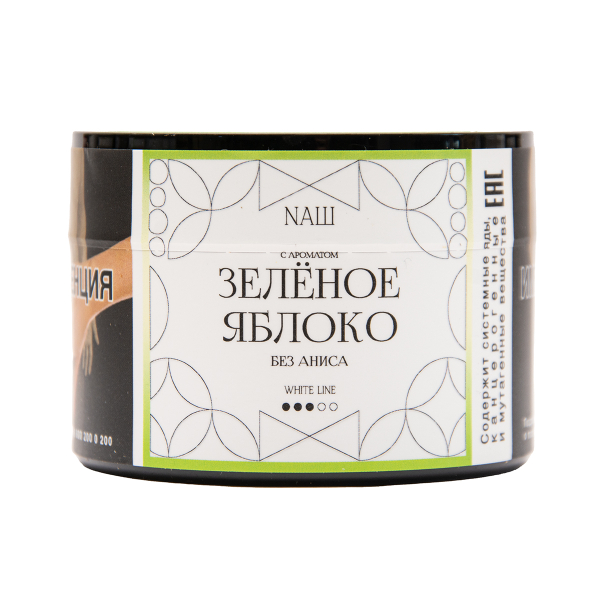 Табак NАШ White Зелёное Яблоко 40 грамм в Нижнем Новгороде