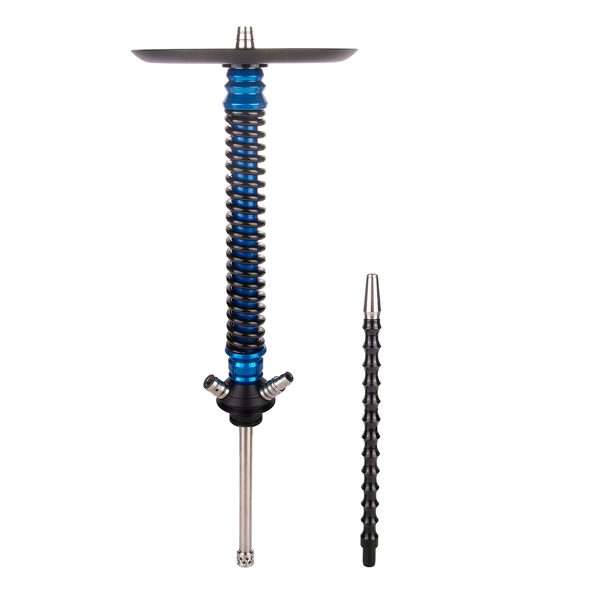 Кальян Mamay Customs Coilover Большой  Голубой Лак Чёрный в Нижнем Новгороде