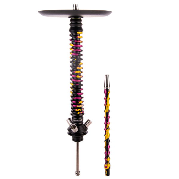Кальян Mamay Customs Coilover Большой   Чёрный Пурпурный/золотой Камуфляж в Нижнем Новгороде
