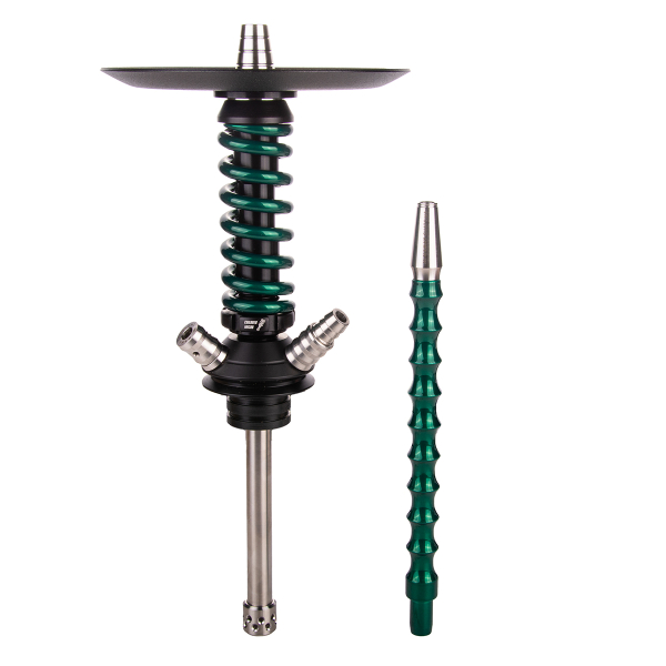 Кальян Mamay Customs Coilover Micro  Чёрный Зелёный Лак в Нижнем Новгороде