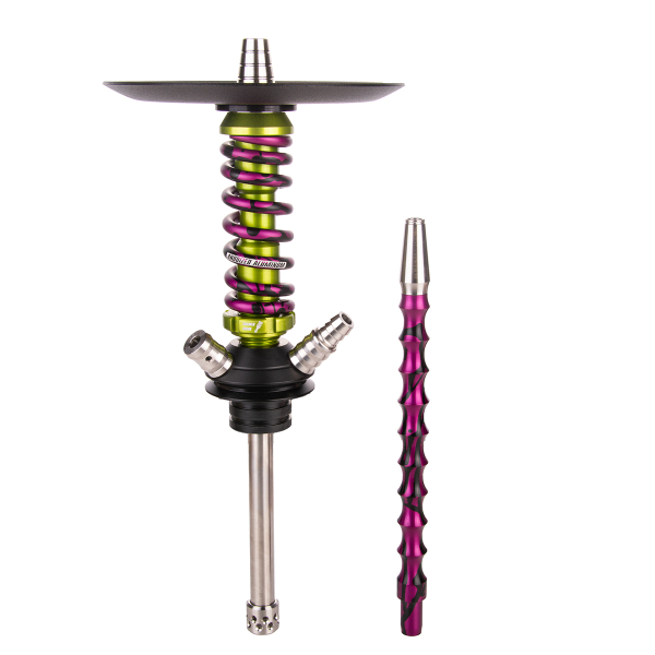 Кальян Mamay Customs Coilover Micro   Салатовый Сплеш Пурпурный в Нижнем Новгороде