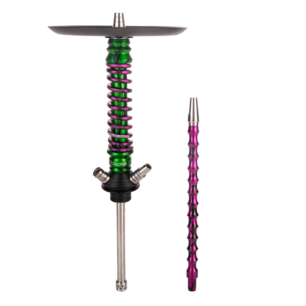 Кальян Mamay Customs Coilover Mini   Зелёный Сплеш Пурпурный Сплеш в Нижнем Новгороде