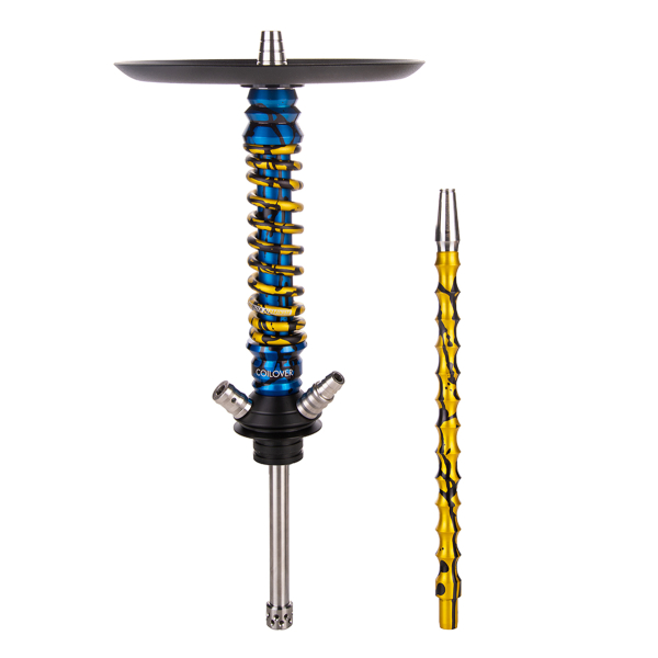 Кальян Mamay Customs Coilover Mini   Синий Сплеш Золотой Сплеш в Нижнем Новгороде