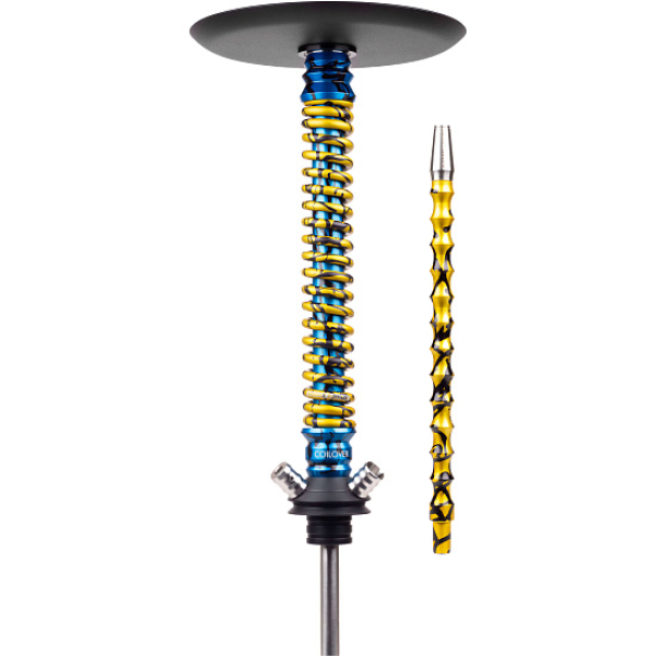 Кальян Mamay Customs Coilover Big Anod Special Blue Splash Gold в Нижнем Новгороде
