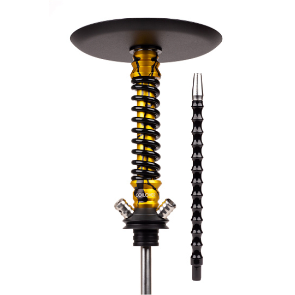 Кальян Mamay Customs Coilovers Mini Anod Gold Splash Черный Глянец в Нижнем Новгороде