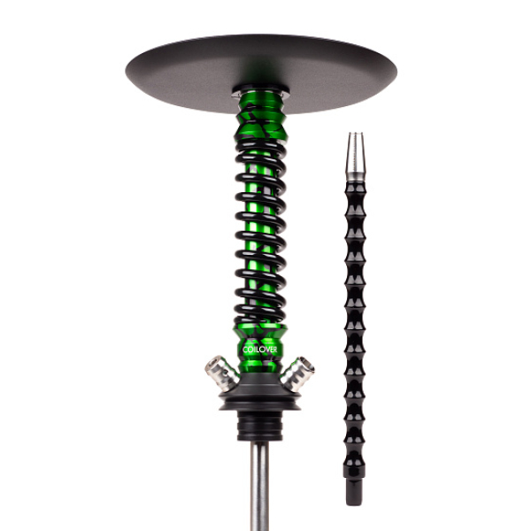 Кальян Mamay Customs Coilovers Mini Anod Green Splash Черный Глянец в Нижнем Новгороде