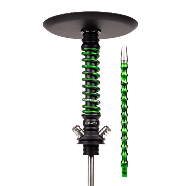 Кальян Mamay Customs Coilovers Mini Anod Черный Матовый Green Splash в Нижнем Новгороде